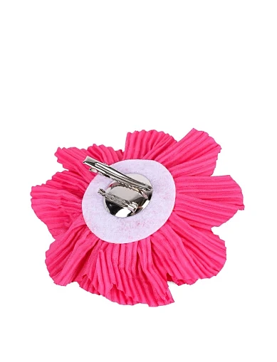 Брошка квітка тканинна червона(KV-15) - фото 3 - Miraton