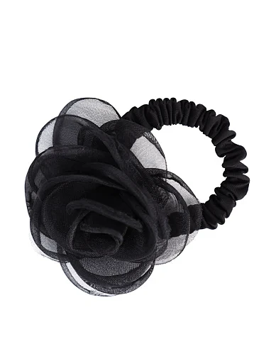 Резинка для волосся чорна(KV-21) - фото 1 - Miraton