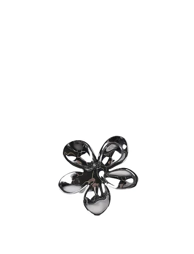 Брошка квітка метал у сріблі метал у сріблі(AJ-6) - фото 1 - Miraton
