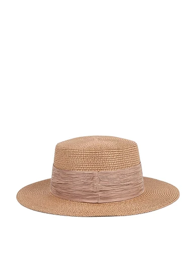 Шляпа из соломы кемел - фото 2 - Miraton