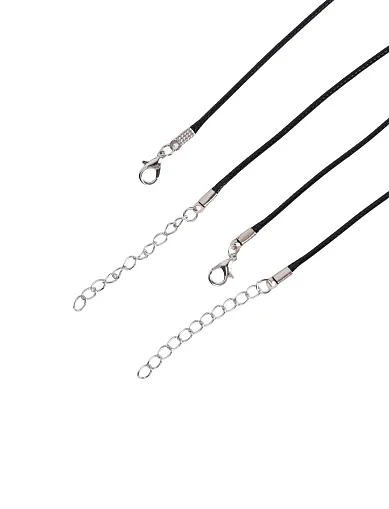 Подвійне кольє шнурок з підвіскою крапля(MT-23) - фото 2 - Miraton
