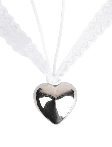 Кольє шнурок з підвіскою серце(MT-25) - фото 2 - Miraton