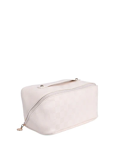 Косметичка з екошкіри біла(AB-1) - фото 2 - Miraton