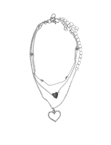 Жіночий браслет для ніг (анклет) з підвісками в сріблі(KV-6 ВЛ 25) - фото 1 - Miraton