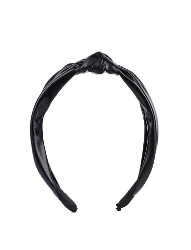 Широкий обуч з екошкіри чорний(AF-10) - фото 1 - Miraton