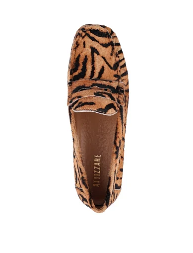 Женские мокасины Attizzare кожаные разноцветные - фото 3 - Miraton