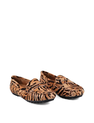 Женские мокасины Attizzare кожаные разноцветные - фото 4 - Miraton