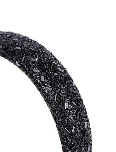 Обруч для волосся в намистинах чорний(SH-14) - фото 3 - Miraton