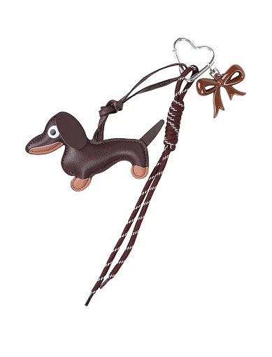 Підвіска-брелок для сумочки такса коричневий(CR-2) - фото 1 - Miraton