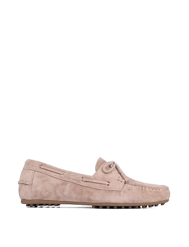 Женские мокасины Attizzare велюровые коричневые - фото 1 - Miraton