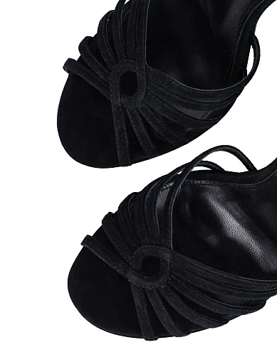 Жіночі босоніжки Mia May велюрові чорні (ML579S-33-1) - фото 6 - Miraton