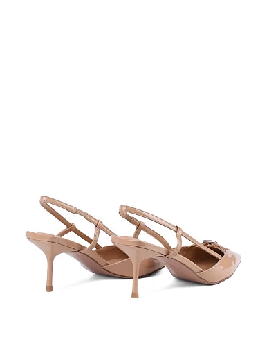 Туфлі жіночі слінгбеки MIRATON лакові бежеві (ML930-5-6) - фото 5 - Miraton