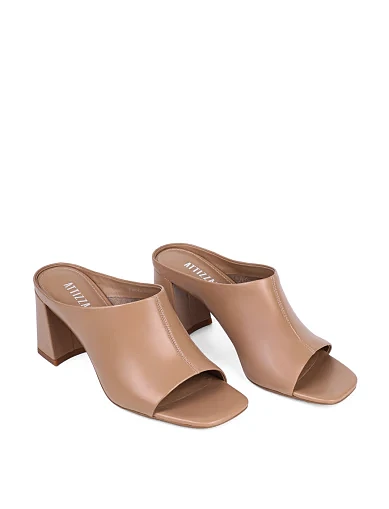 Жіночі сабо Attizzare шкіряні бежеві (ML935-1-8) - фото 4 - Miraton