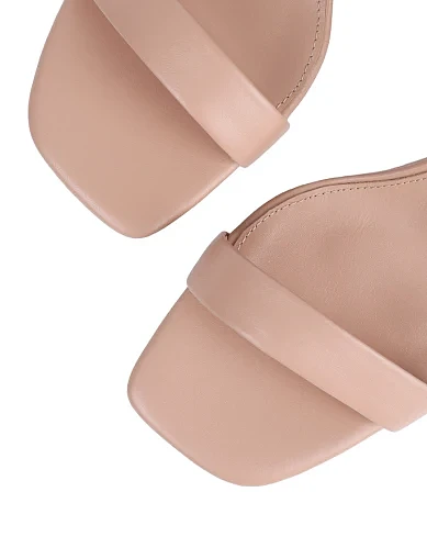 Женские босоножки Attizzare кожаные бежевые - фото 5 - Miraton