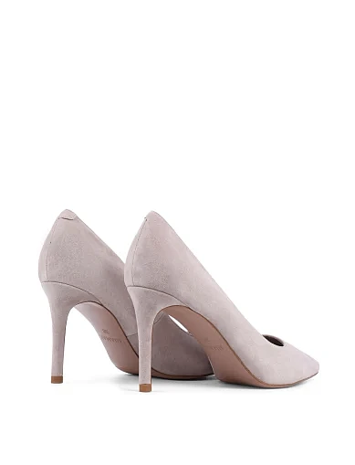 Жіночі туфлі човники Mia May велюрові бежеві (MP355-1-17) - фото 4 - Miraton