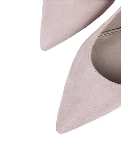 Жіночі туфлі човники Mia May велюрові бежеві (MP355-1-17) - фото 5 - Miraton