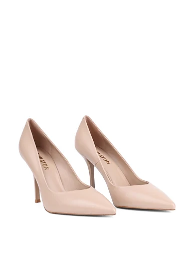 Жіночі туфлі човники MIRATON шкіряні бежеві (MP782-3-17) - фото 3 - Miraton