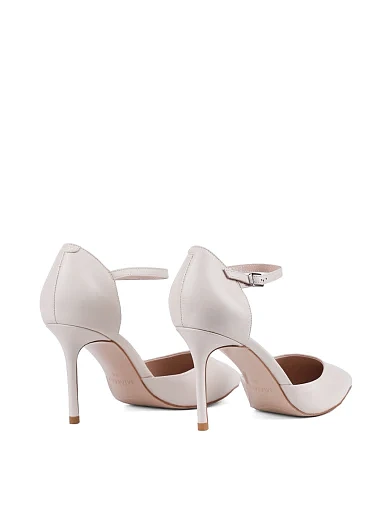 Женские туфли Mia May кожаные рисового цвета - фото 4 - Miraton