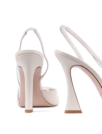 Женские туфли MIRATON кожаные рисового цвета - фото 2 - Miraton