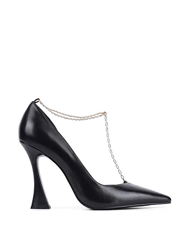 Женские туфли MIRATON кожаные черные - фото 1 - Miraton