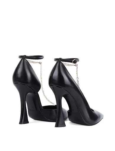 Женские туфли MIRATON кожаные черные - фото 4 - Miraton