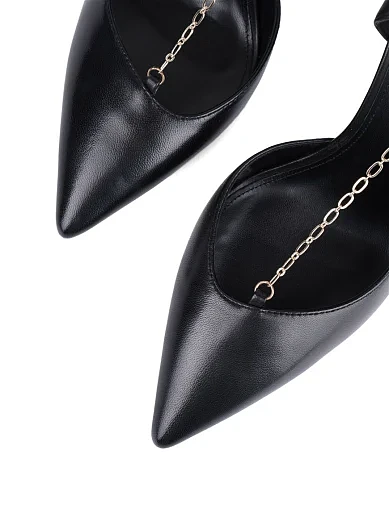 Женские туфли MIRATON кожаные черные - фото 5 - Miraton