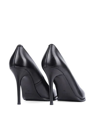 Жіночі туфлі човники MIRATON шкіряні чорні (G382-1) - фото 4 - Miraton