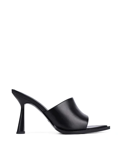 Жіночі сабо MIRATON шкіряні чорні (G505-33) - фото 1 - Miraton