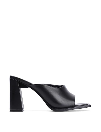 Жіночі сабо MIRATON шкіряні чорні (G625-1 SS25) - фото 1 - Miraton