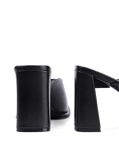 Жіночі сабо MIRATON шкіряні чорні (G625-1 SS25) - фото 2 - Miraton