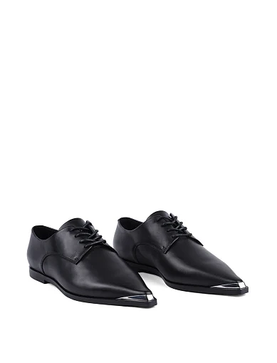 Жіночі туфлі MIRATON шкіряні чорні (G910-8) - фото 3 - Miraton