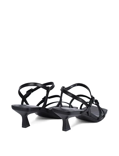 Жіночі босоніжки MIRATON шкіряні чорні (G922-1) - фото 5 - Miraton