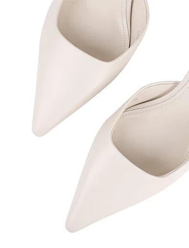 Жіночі туфлі MIRATON шкіряні рисового кольору (G930-7A) - фото 6 - Miraton