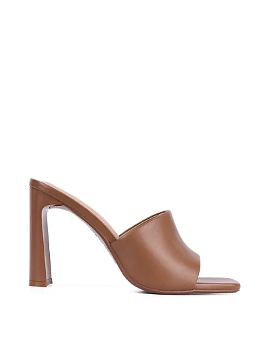 Жіночі сабо MIRATON шкіряні бежеві (G936-2) - фото 1 - Miraton