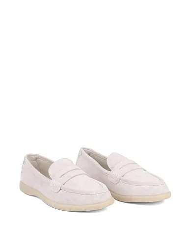 Женские слиперы Attizzare велюровые рисового цвета - фото 3 - Miraton