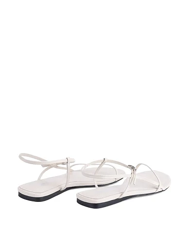 Женские сандалии MIRATON кожаные рисового цвета - фото 5 - Miraton