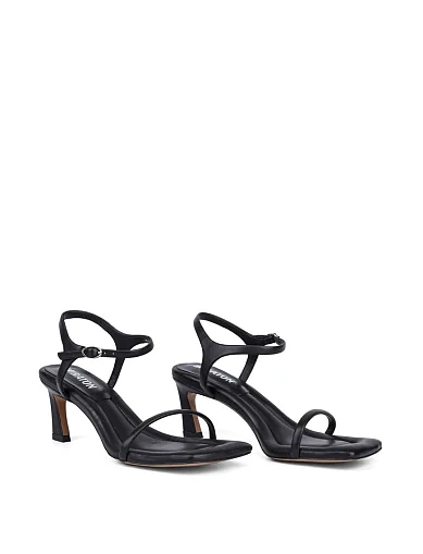 Женские босоножки MIRATON кожаные черные - фото 3 - Miraton