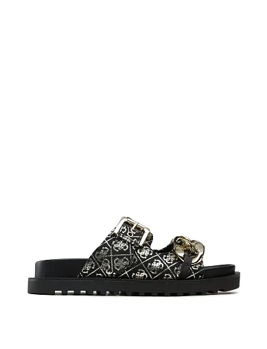 Женские сандалии Guess из искусственной кожи черные - фото 1 - Miraton