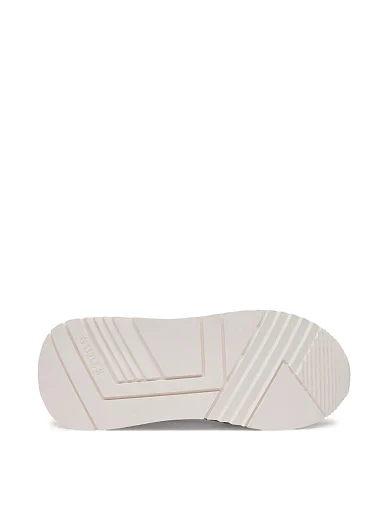 Женские кроссовки Guess текстильные белые - фото 5 - Miraton