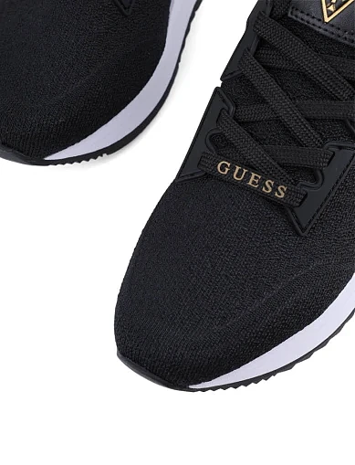 Женские кроссовки Guess тканевые черные - фото 5 - Miraton