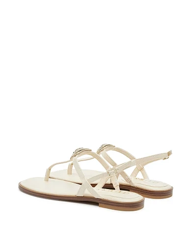 Женские сандалии Guess из экокожи бежевые - фото 3 - Miraton