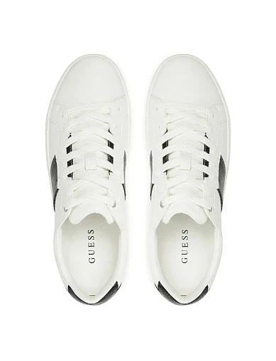 Чоловічі кеди Guess з екошкіри білі - фото 5 - Miraton