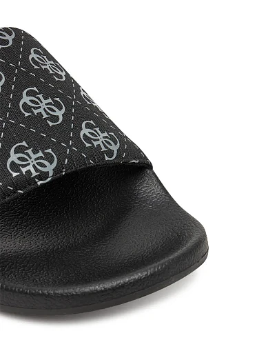 Чоловічі шльопанці Guess гумові чорні чоловічі - фото 6 - Miraton