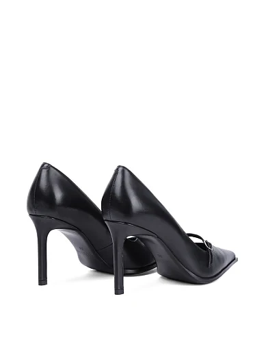 Женские туфли MIRATON кожаные черные - фото 4 - Miraton