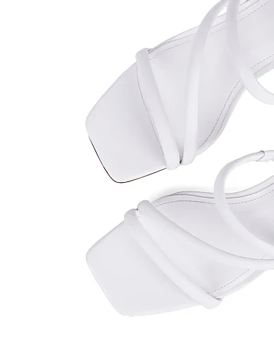 Женские сабо MIRATON кожаные белые - фото 6 - Miraton