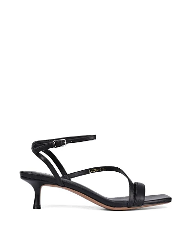 Женские босоножки MIRATON кожаные черные - фото 2 - Miraton