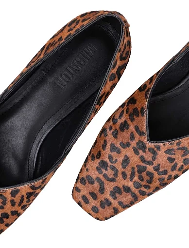 Жіночі сліпери MIRATON шкіряні леопардові (LQX011-6) - фото 5 - Miraton