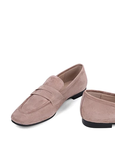 Женские слиперы MIRATON велюровые бежевые - фото 2 - Miraton