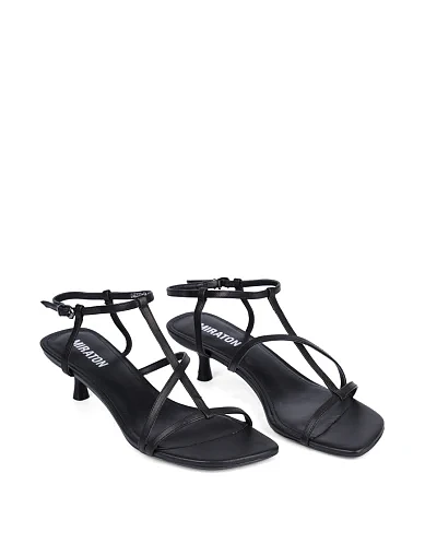 Женские босоножки MIRATON кожаные черные - фото 4 - Miraton