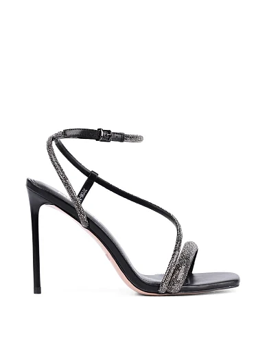 Женские босоножки MIRATON кожаные черные - фото 1 - Miraton